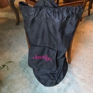 Personalized Black Laundry Bag - JENNIFER